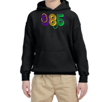 Mardi Gras Parade 985 Area Code Houma Louisiana T Shirt Youth Hoodie | Artistshot