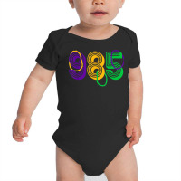 Mardi Gras Parade 985 Area Code Houma Louisiana T Shirt Baby Bodysuit | Artistshot