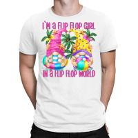 Funny Beach Quote For Women And Flip Flop Girls Summer Gnome T Shirt T-shirt | Artistshot