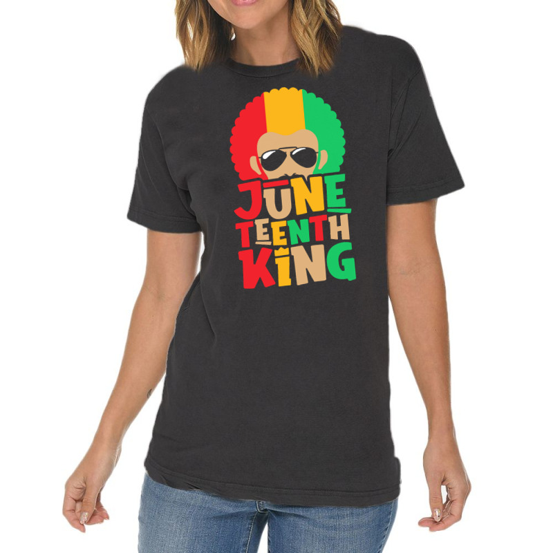 Juneteenth T  Shirt Juneteenth King   19th Of June 1865 Black History Vintage T-shirt | Artistshot