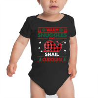 Snail Lover Merry Christmas Snail Ugly Christmas Sweater T Shirt Baby Bodysuit | Artistshot