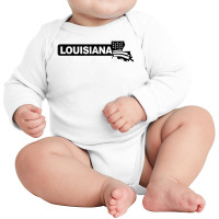 Pipeliner T Shirt (louisiana) Long Sleeve Baby Bodysuit | Artistshot