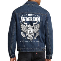 Team Anderson Lifetime Member Men Denim Jacket | Artistshot