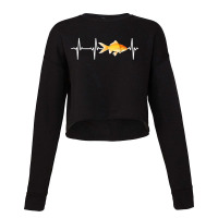 Goldfish Heartbeat For Fishkeeping Aquarium Lovers T Shirt Cropped Sweater | Artistshot