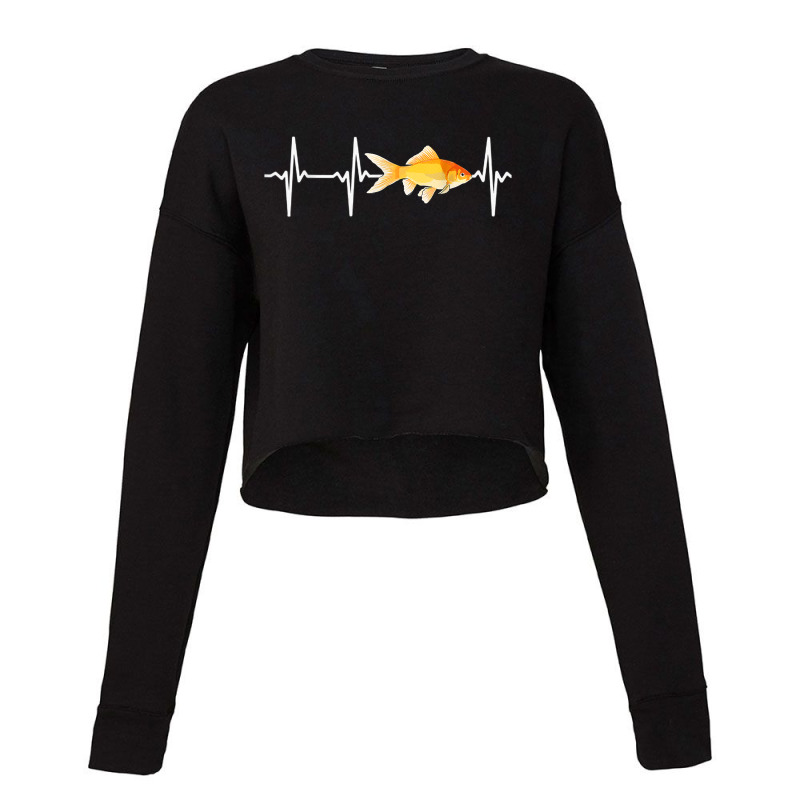 Goldfish Heartbeat For Fishkeeping Aquarium Lovers T Shirt Cropped Sweater by darelychilcoat1989 | Artistshot