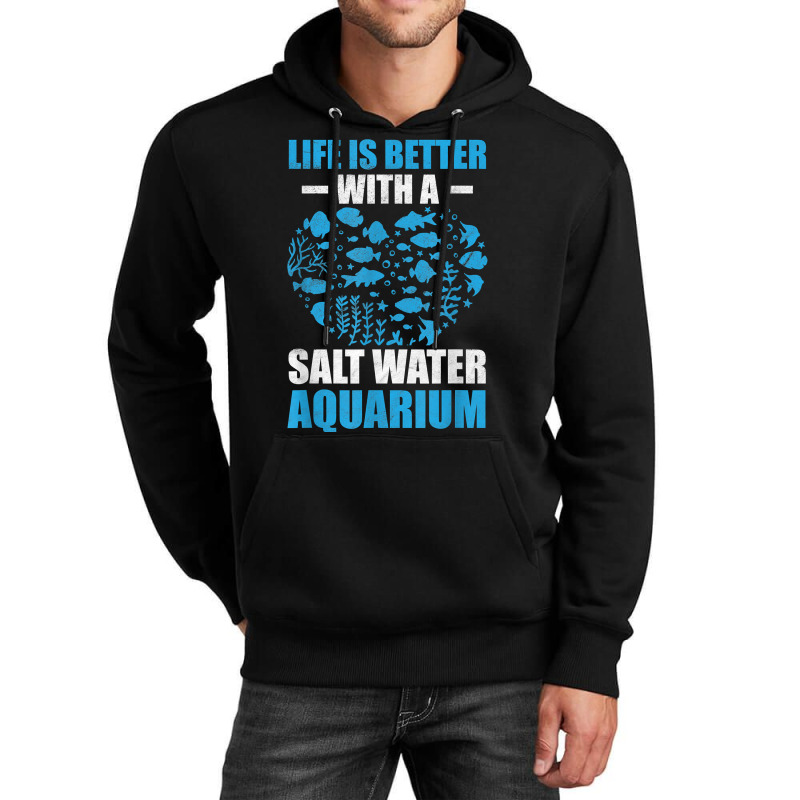 Saltwater Aquarium & Fishkeeping Gifts T Shirt Unisex Hoodie by JahmayaWhittle | Artistshot