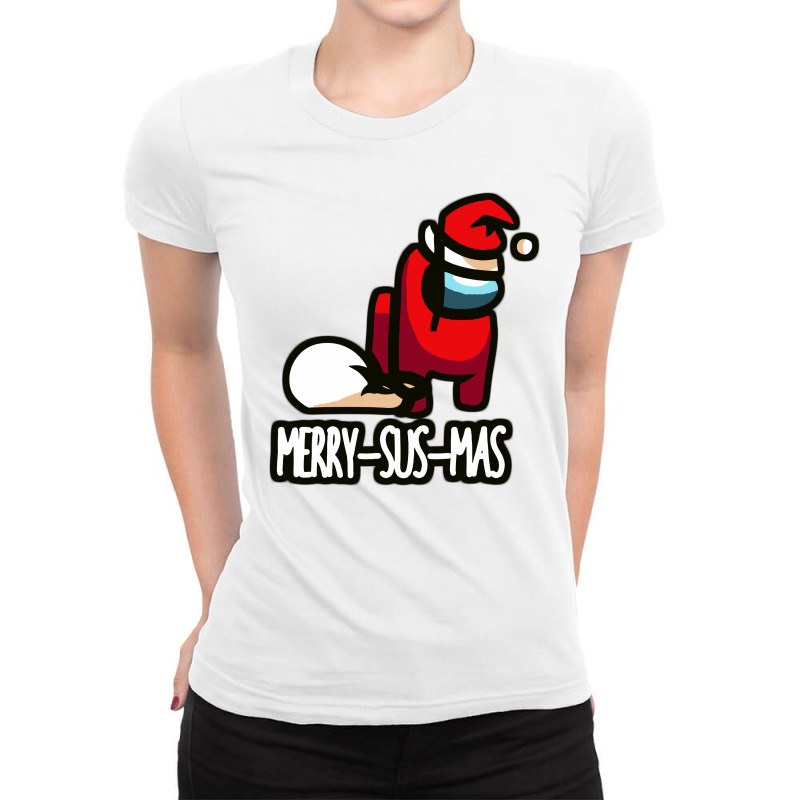 Christmas Impostor Funny Gaming Ladies Fitted T-Shirt by mirazjason | Artistshot