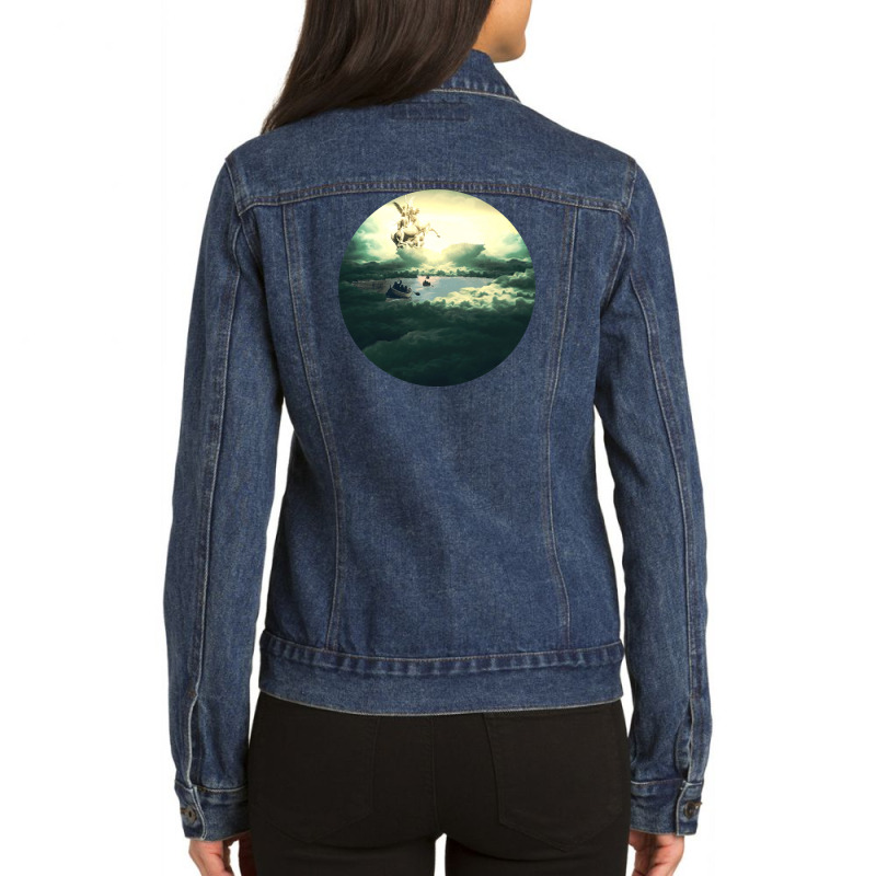 Paradise Ladies Denim Jacket by Mpart10 | Artistshot