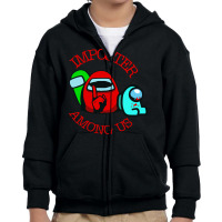 Funny Imposter Video Game Youth Zipper Hoodie | Artistshot