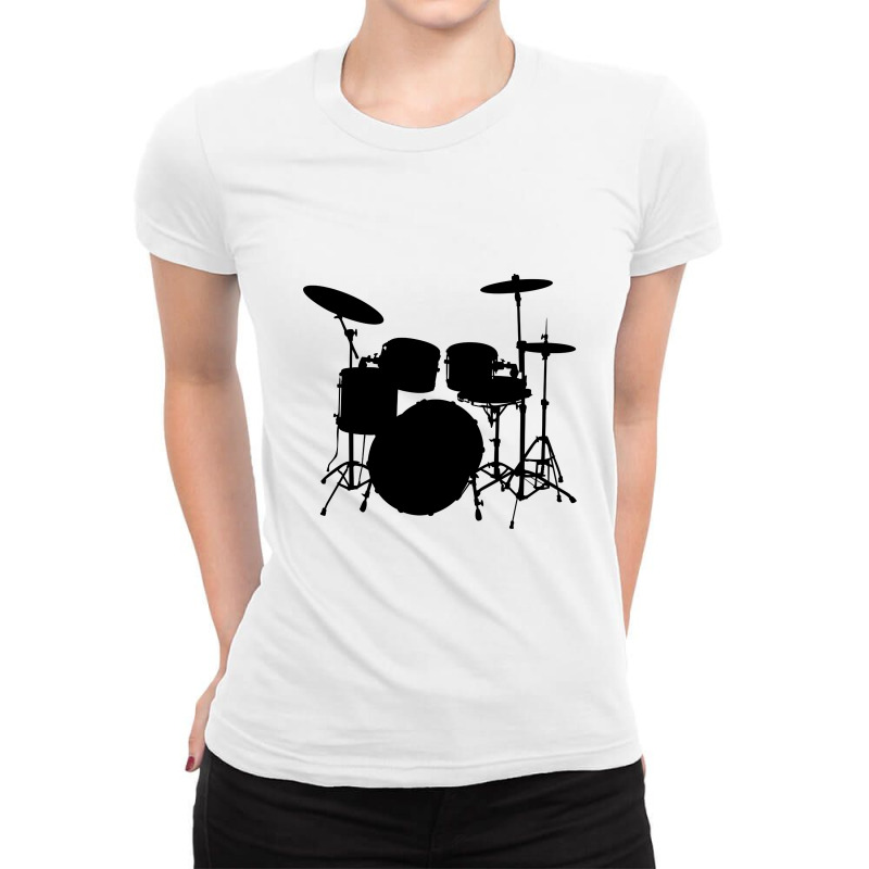 Drum Instrument Ladies Fitted T-Shirt by ŞEN | Artistshot