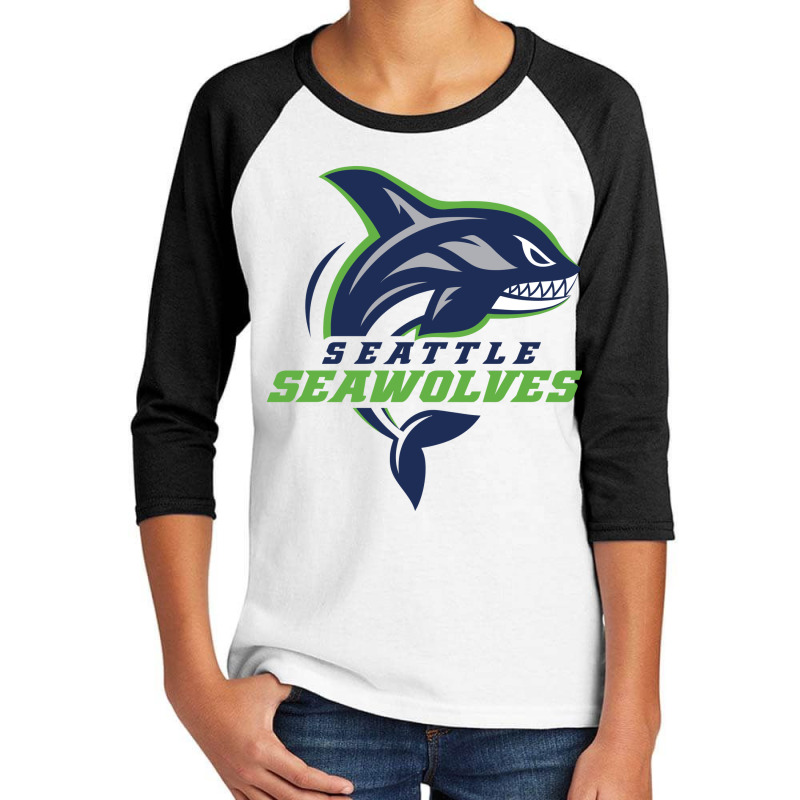 New-seattle-seawolves-design Youth 3/4 Sleeve | Artistshot