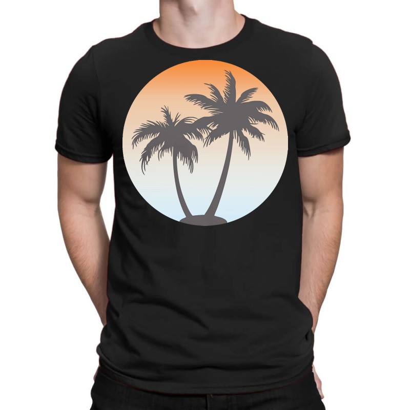 Holiday T  Shirt Coconut Tree On Beach T  Shirtby Arashbeathew T-shirt | Artistshot