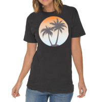 Holiday T  Shirt Coconut Tree On Beach T  Shirtby Arashbeathew Vintage T-shirt | Artistshot