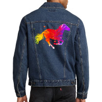 Horse T  Shirt Colorful Horse T  Shirt Men Denim Jacket | Artistshot