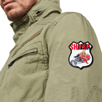 Beautiful Motorcyclist Shield Patch | Artistshot