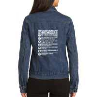 Understanding Engineers Funny Ladies Denim Jacket | Artistshot