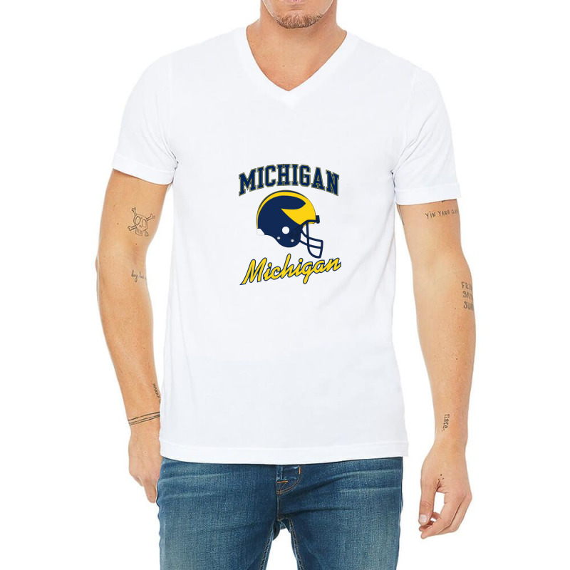 Michigan V-neck Tee | Artistshot