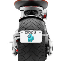 Mong Us Cyan Motorcycle License Plate | Artistshot