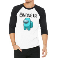 Mong Us Cyan 3/4 Sleeve Shirt | Artistshot