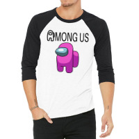 Mong Us Purple 3/4 Sleeve Shirt | Artistshot