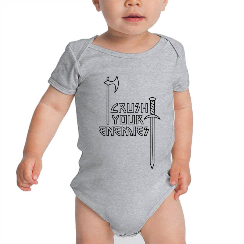 Crushs Your Enemies Merch Baby Bodysuit by ulfa nurrisang | Artistshot