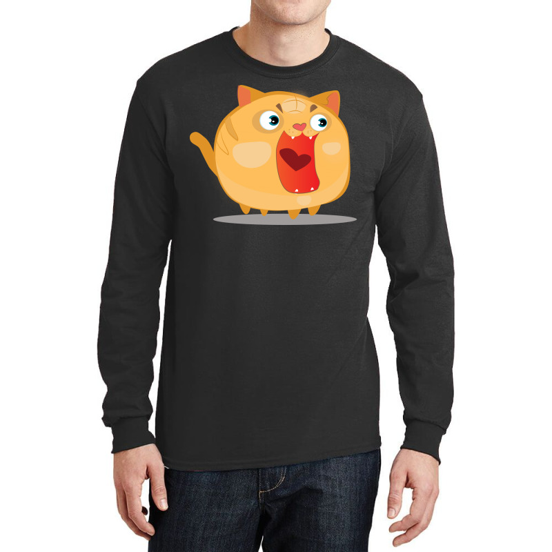 Surprise Cat Long Sleeve Shirts by Chiks | Artistshot