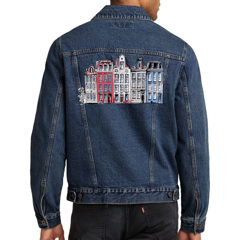 Amsterdam Men Denim Jacket by Chiks | Artistshot