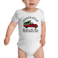 North Pole Christmas Tree Baby Bodysuit | Artistshot