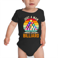 Billiard T  Shirt Man Snooker Player Hobby Pool Billiard T  Shirt Baby Bodysuit | Artistshot