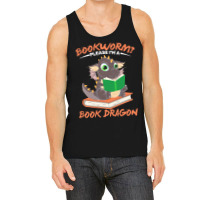 Book Dragon T  Shirt Librarian Reader Funny Bookworm Magical Animal Bo Tank Top | Artistshot