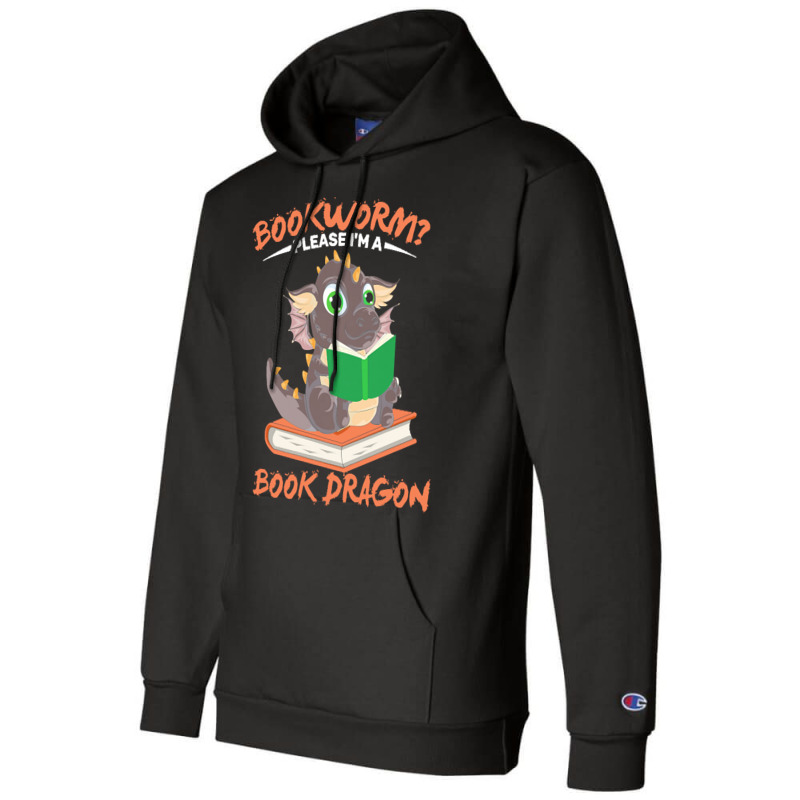 Book Dragon T  Shirt Librarian Reader Funny Bookworm Magical Animal Bo Champion Hoodie by freddy08359 | Artistshot