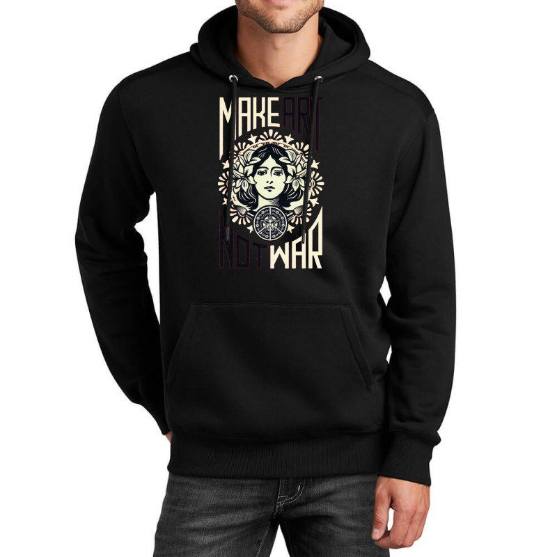 Obey make art outlet not war hoodie