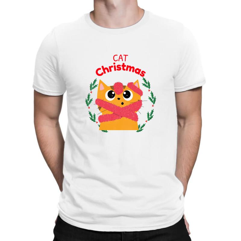 Cat Christmas T-Shirt by KimberlyKeiza | Artistshot