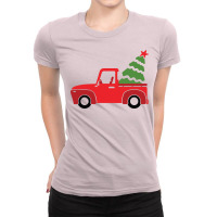 Christmas Truck Ladies Fitted T-shirt | Artistshot