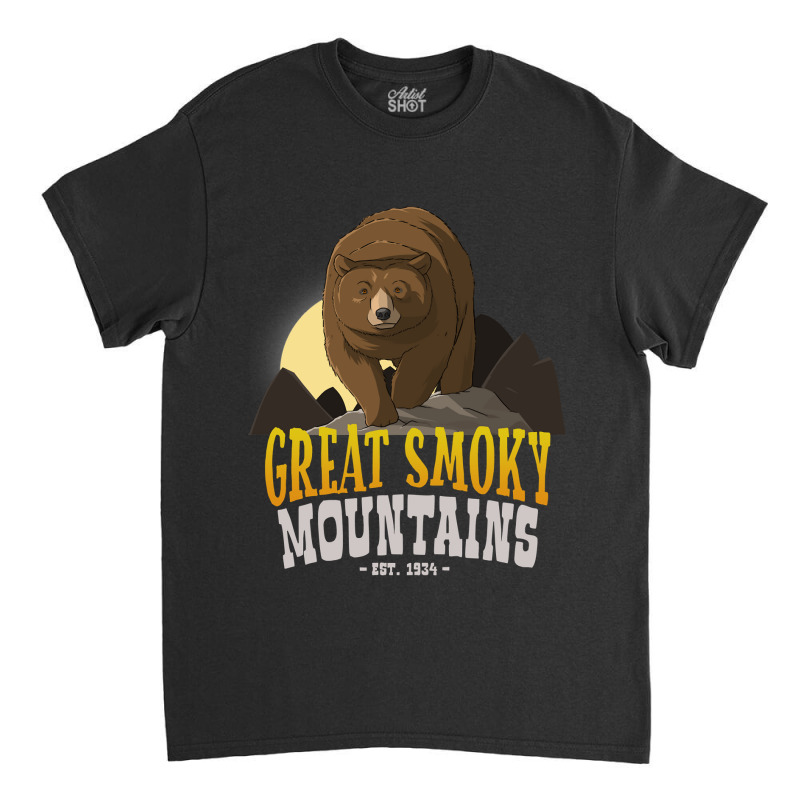 Bear Great Smoky Mountains National Park Bear 239 Forest Classic T-shirt by offensejuggler | Artistshot