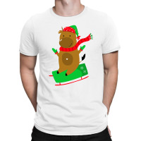 Deer Santa T-shirt | Artistshot