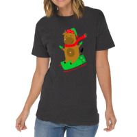 Deer Santa Vintage T-shirt | Artistshot