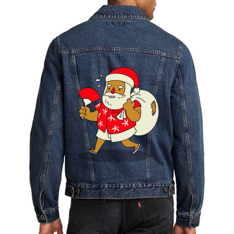 Santa Claus Gift Men Denim Jacket by KimberlyKeiza | Artistshot