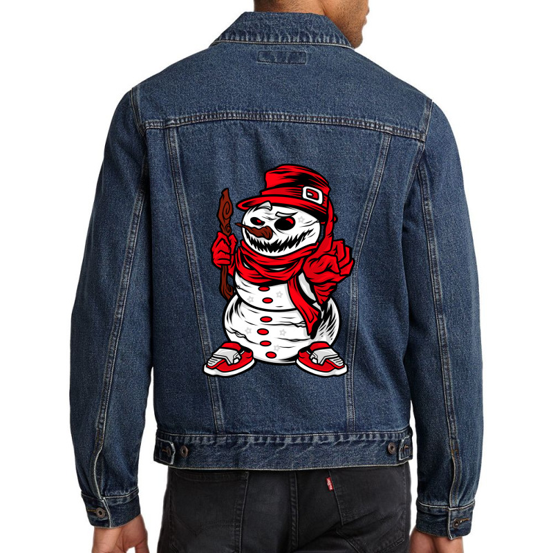 Scary Snowman Men Denim Jacket by KimberlyKeiza | Artistshot