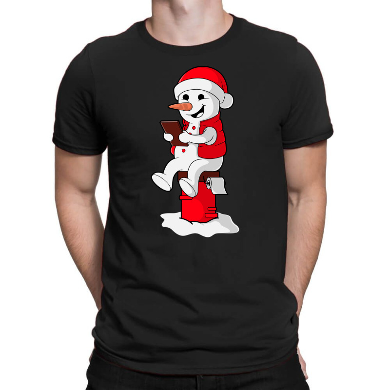 Snowman Reading Book T-Shirt by KimberlyKeiza | Artistshot