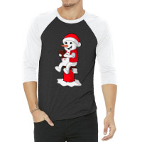 Snowman Reading Book 3/4 Sleeve Shirt | Artistshot