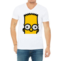 Bart Simpson V-neck Tee | Artistshot