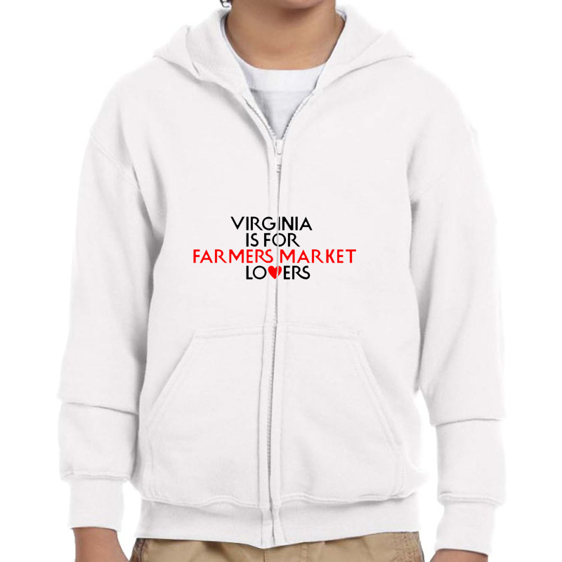 Virginia Is For Farmers Market Lovers Youth Zipper Hoodie by jambudemak | Artistshot