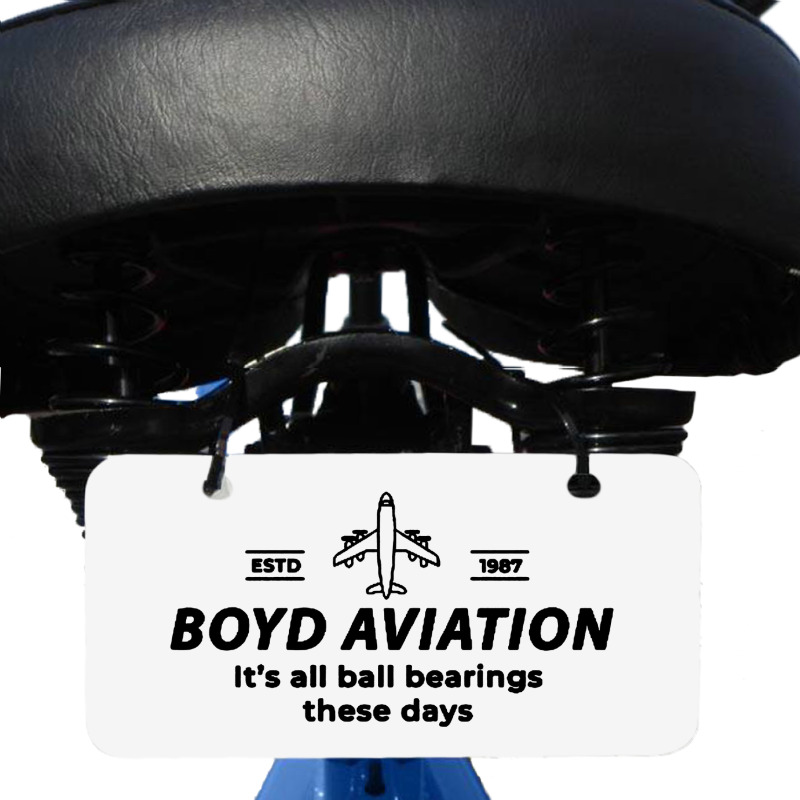 Boyd Aviation Bicycle License Plate | Artistshot