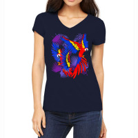 Parrot T  Shirt Birdwatching Macaw Bird Exotic Parrot T  Shirt Women's V-neck T-shirt | Artistshot