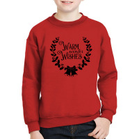 Warm Winter Wishes Youth Sweatshirt | Artistshot