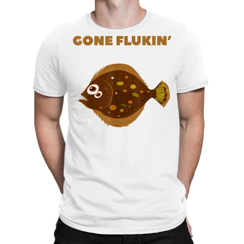 Gone Flukin' Summer Flounder Funny Fishing T Shirt T-shirt | Artistshot