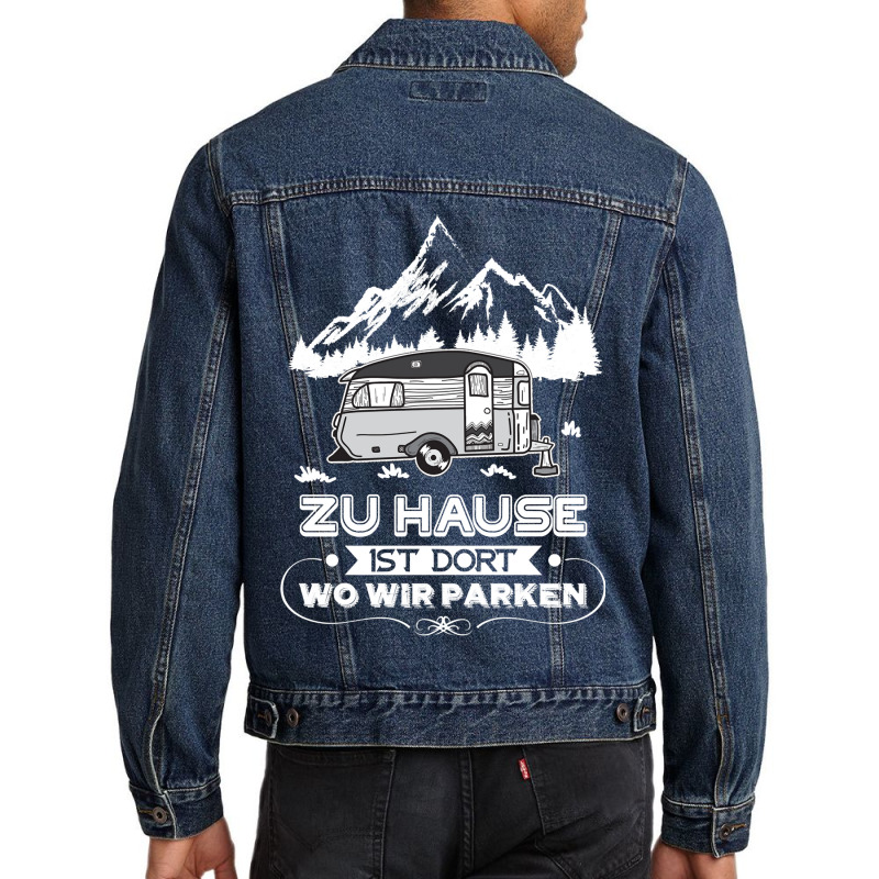 Camp Camping 1 Camper Men Denim Jacket | Artistshot