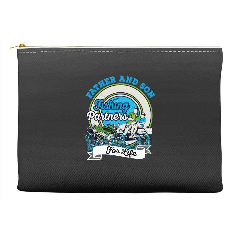 Father And Son Fishing Partners For Life Accessory Pouches | Artistshot