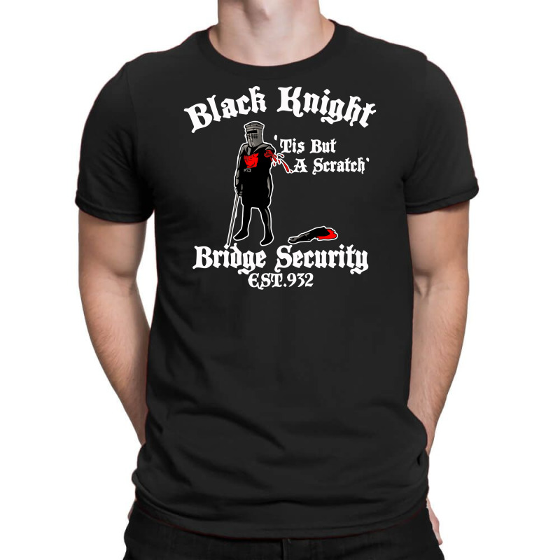 Black Knight Bridge Security T-shirt. By Artistshot